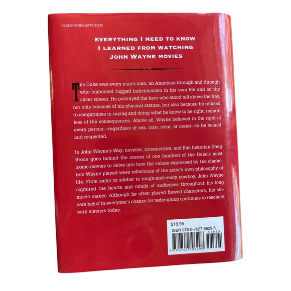 John Wayne's Way: Life Lessons from the Duke by Brode, Douglas Hardcover Book - Picture 2 of 13